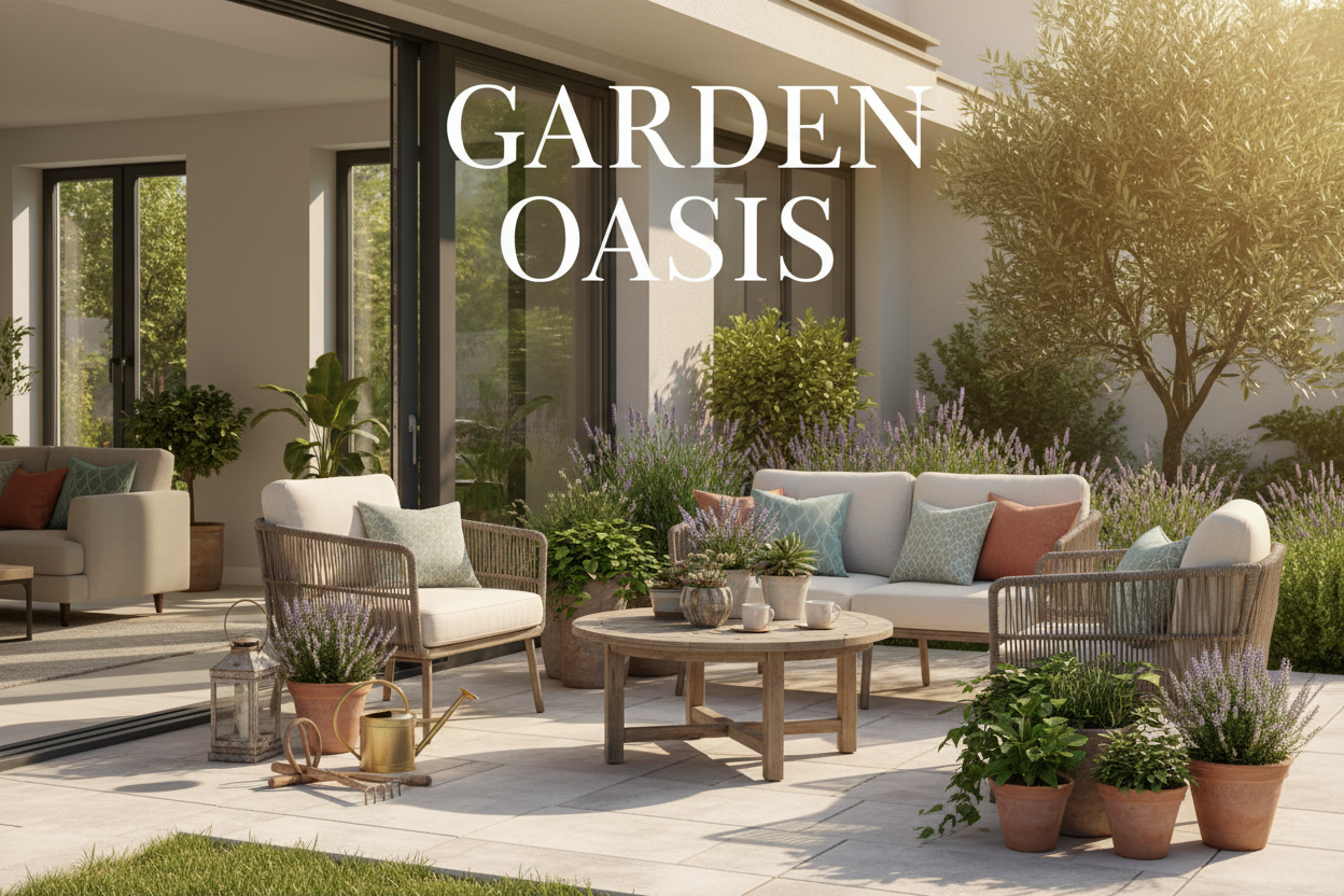 Imagen de casa y jardín