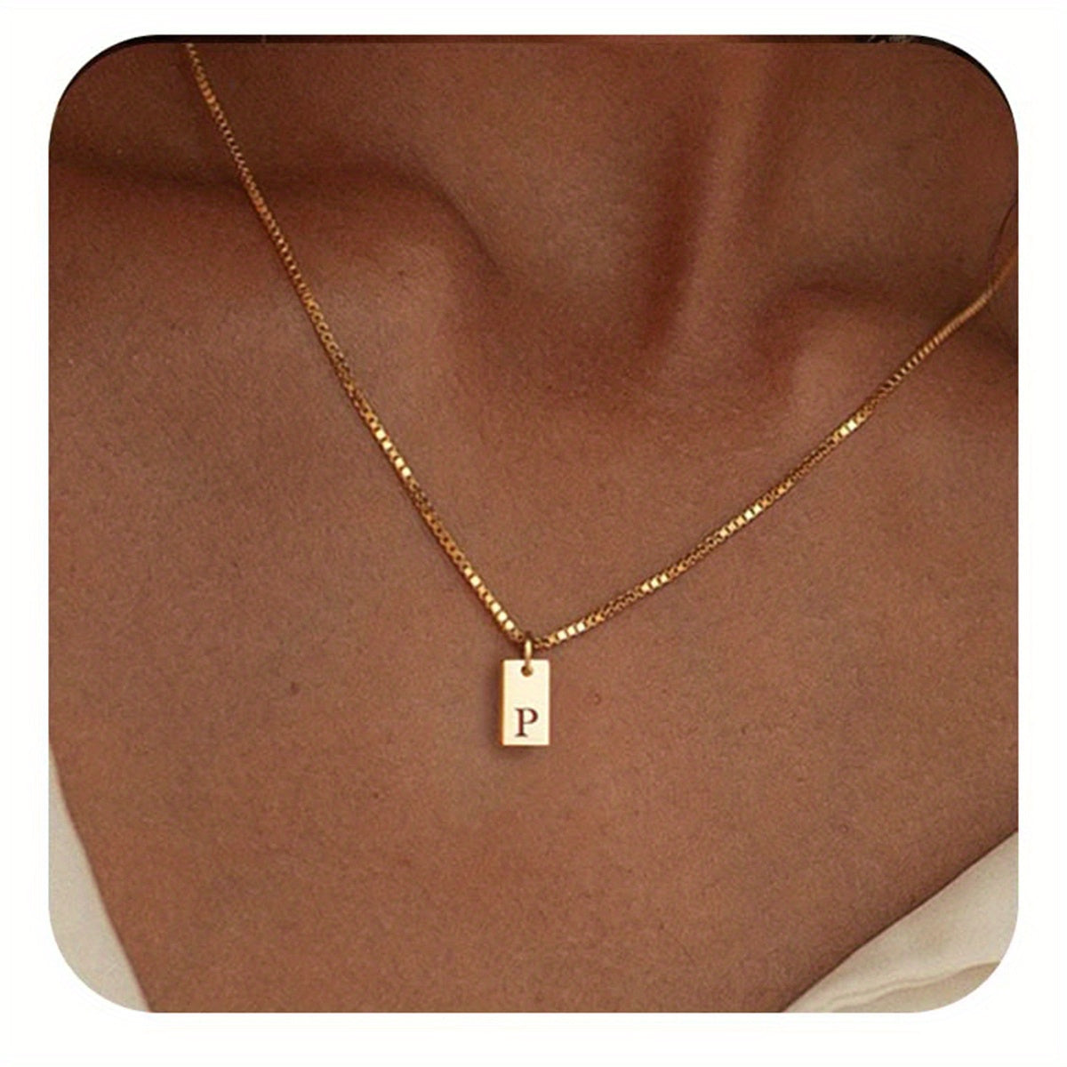 Initials Necklace for Women - 14k Golden Plated Delicate Monogram Pendant, Name Jewelry Gift for Valentine's Day, Everyday Elegance & Year-Round Wear, Necklace, Elegant Accessory, Luxurious Appearance