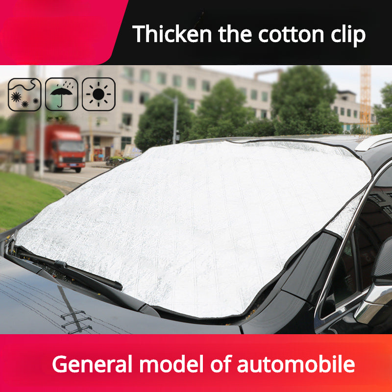 Car Windshield Cover Winter Sun Snow Ice Cover Waterproof Dustproof Anti-frost Anti-fog UV Protection Snow Cover Car Accessories, Multi-purpose
