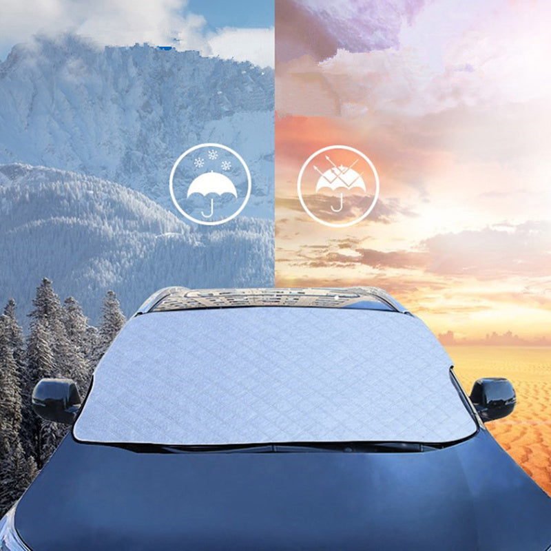 Car Windshield Cover Winter Sun Snow Ice Cover Waterproof Dustproof Anti-frost Anti-fog UV Protection Snow Cover Car Accessories, Multi-purpose