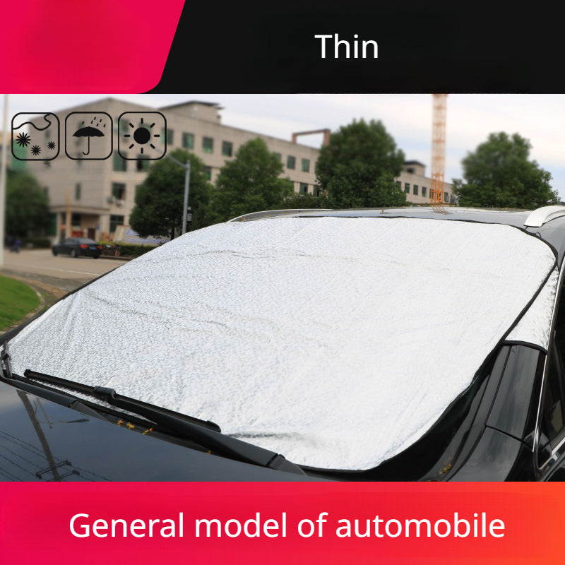Car Windshield Cover Winter Sun Snow Ice Cover Waterproof Dustproof Anti-frost Anti-fog UV Protection Snow Cover Car Accessories, Multi-purpose