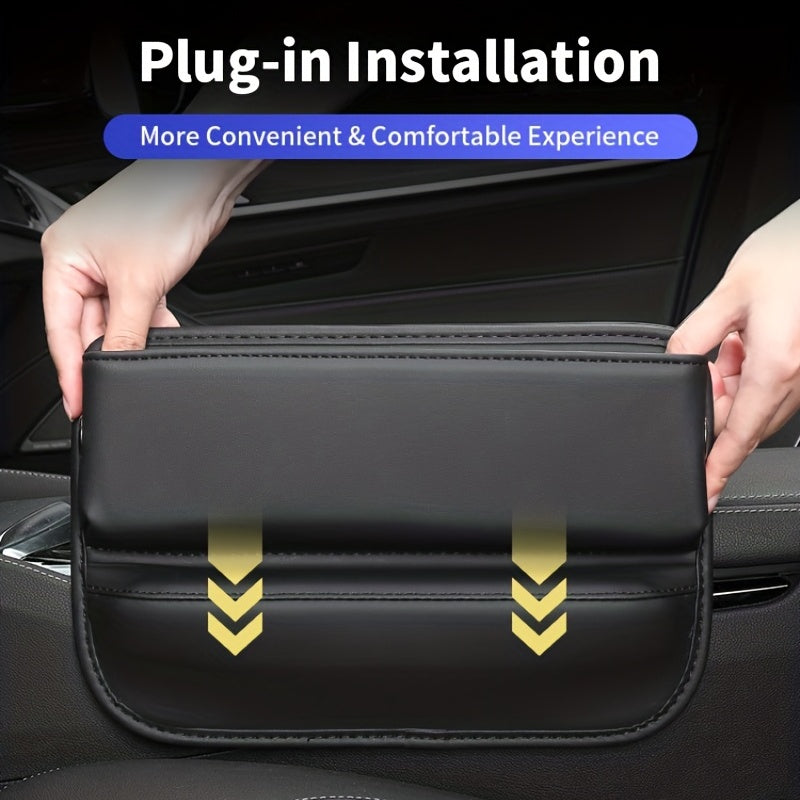 1pc Car Seat Gap Storage Box PU Leather Organizer Multifunction Pocket for Phone Coins Wallet Auto Accessories