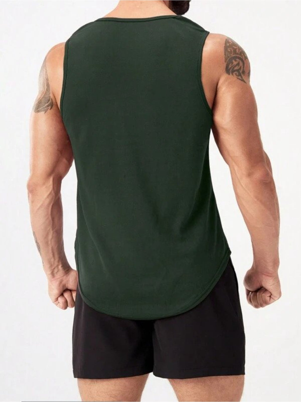 PUSH YOUR SELF Print Men's Quick Dry Moisture-Wicking Breathable Tank Tops Athletic Gym Bodybuilding Sports Sleeveless Shirts For Workout Running Training Men's Clothes