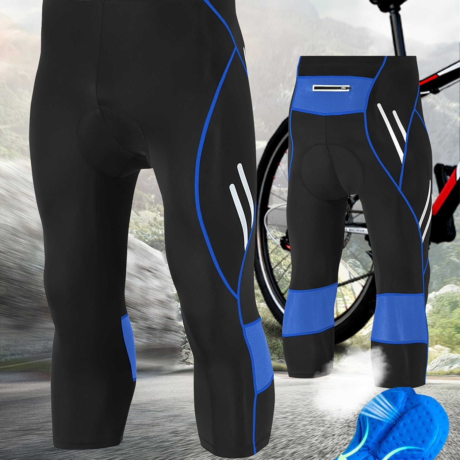 Men's Cycling Bike Pants: Padded, Quick Dry & Breathable Leggings Trousers For Comfort & Performance