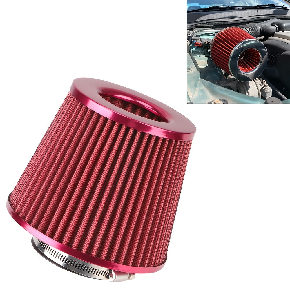 Cold Air Intake Filter Car Accessories Sport Power Mesh Cone 7.6cm/3in Induction Kit High Flow Car Air Filters Universal