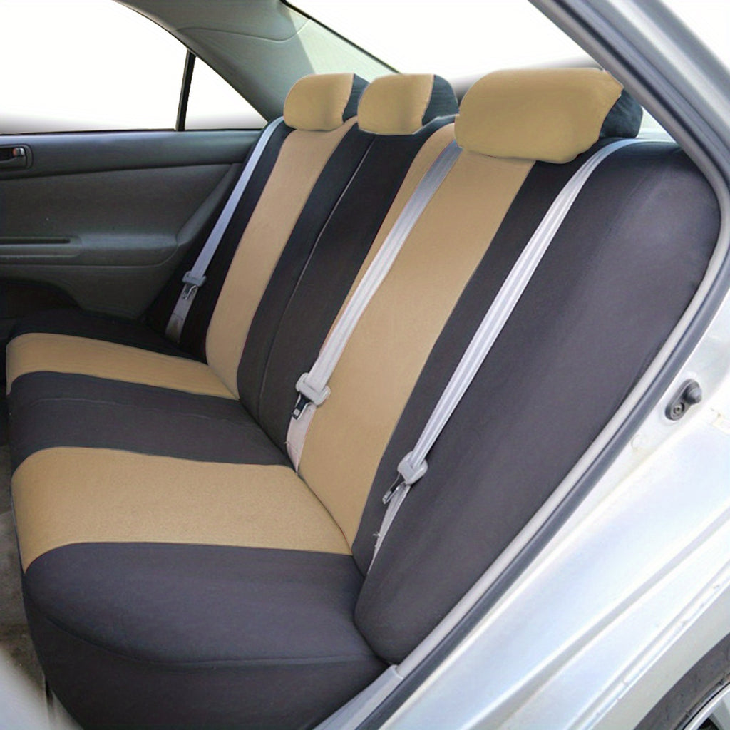 Upgrade Your Car Interior With A Universal Fit 5-Seat Polyester Car Seat Cover Set