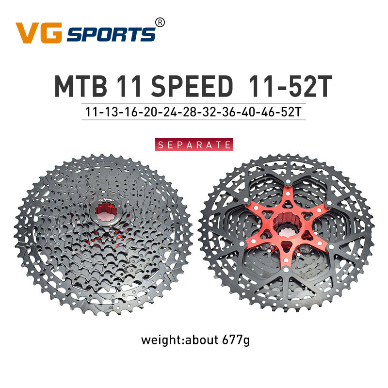 Lightweight MTB Bicycle Freewheel - Separate Aluminum Bracket, Superior Sprockets Performance