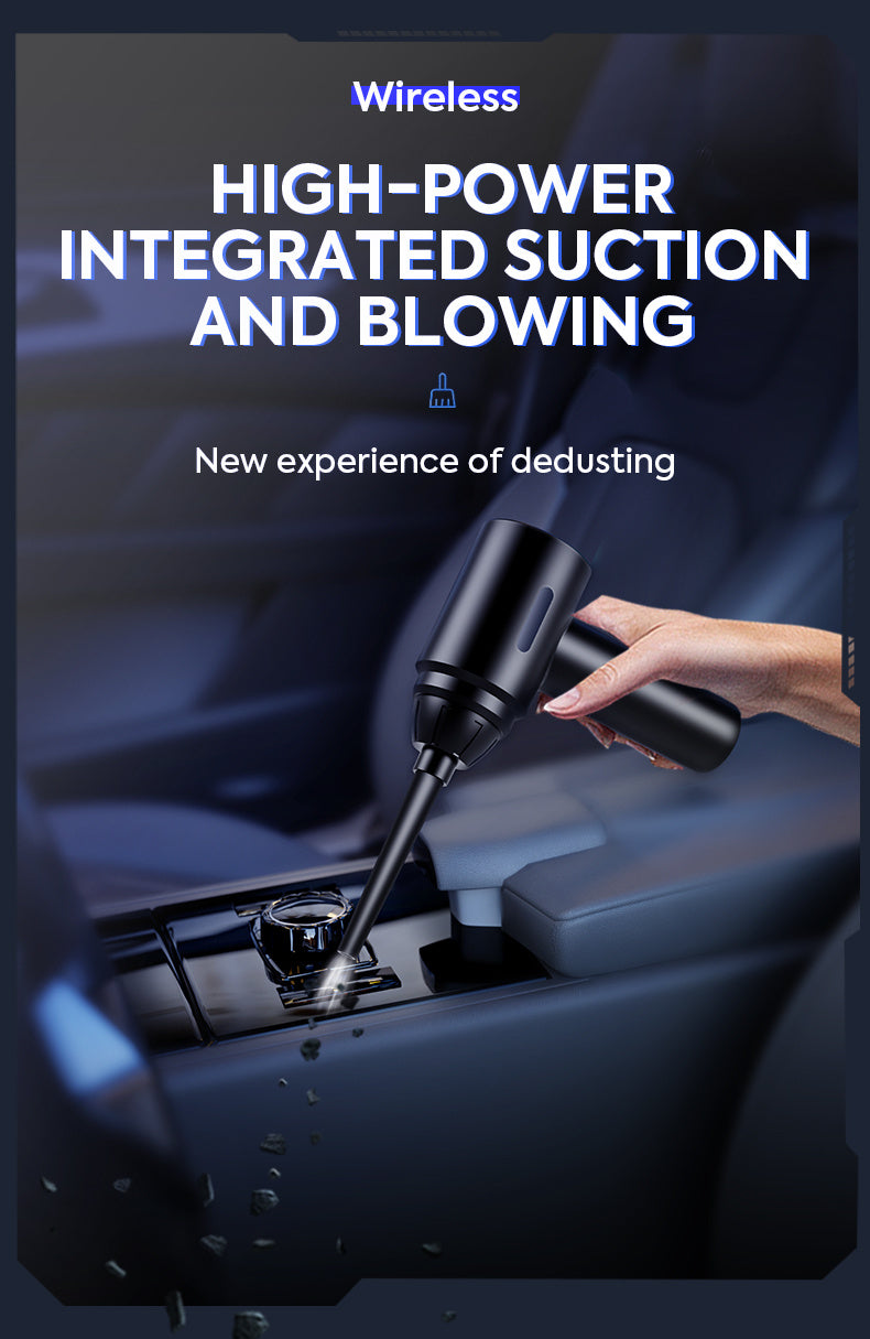 3 In 1 Compressed Air Duster, 60000RPM Cordless Dust Blower, 6000mAh Rechargeable Battery, 15000PA, Suitable For Room/Car/Keyboard Cleaning