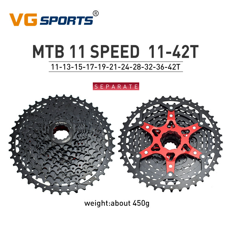Lightweight MTB Bicycle Freewheel - Separate Aluminum Bracket, Superior Sprockets Performance