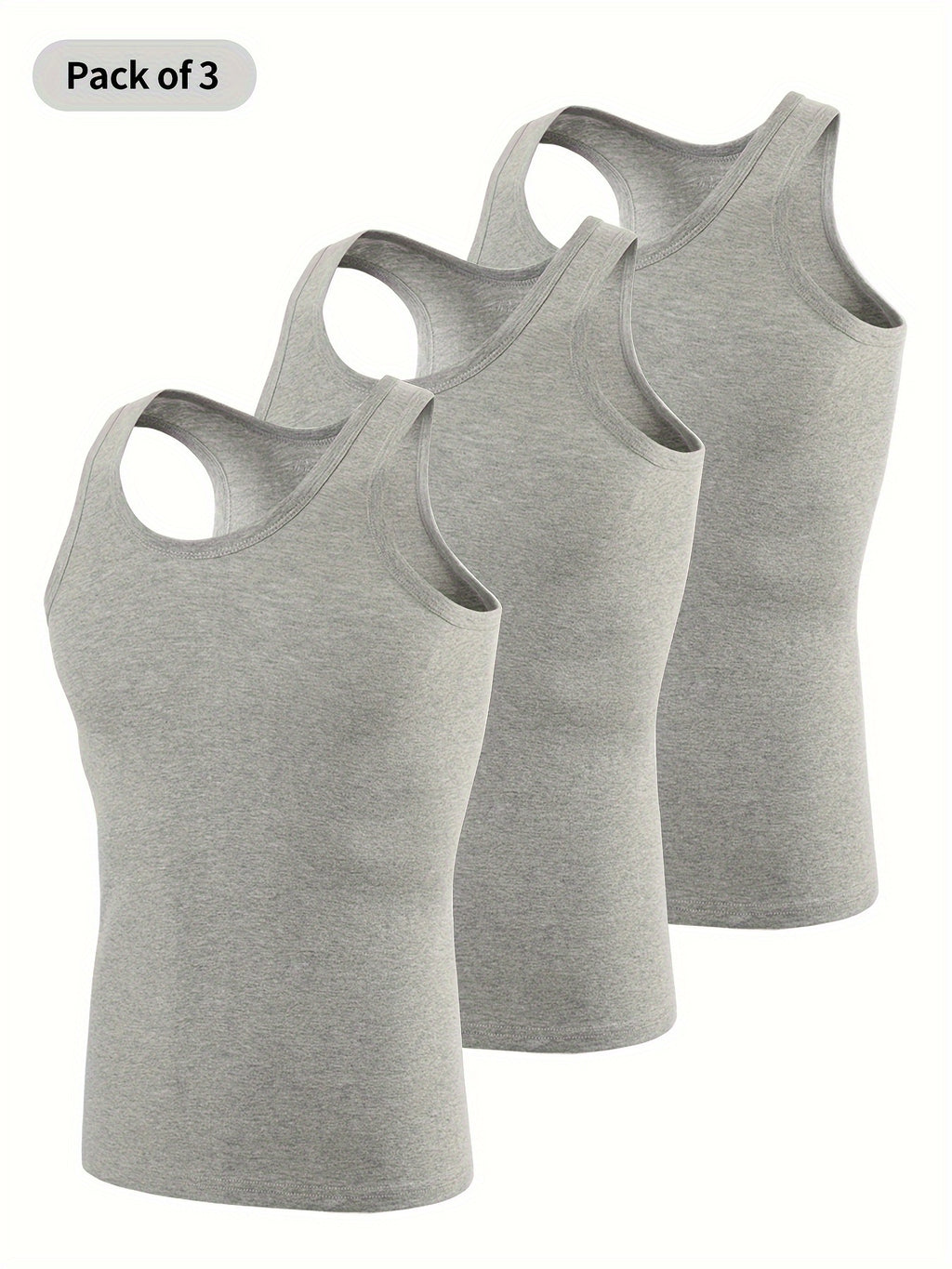 Men's Cotton Casual Breathable Comfy Sleeveless Tank Tops, Sports Vest, Men's Summer Clothes Outfits, Men's Undershirts Tops