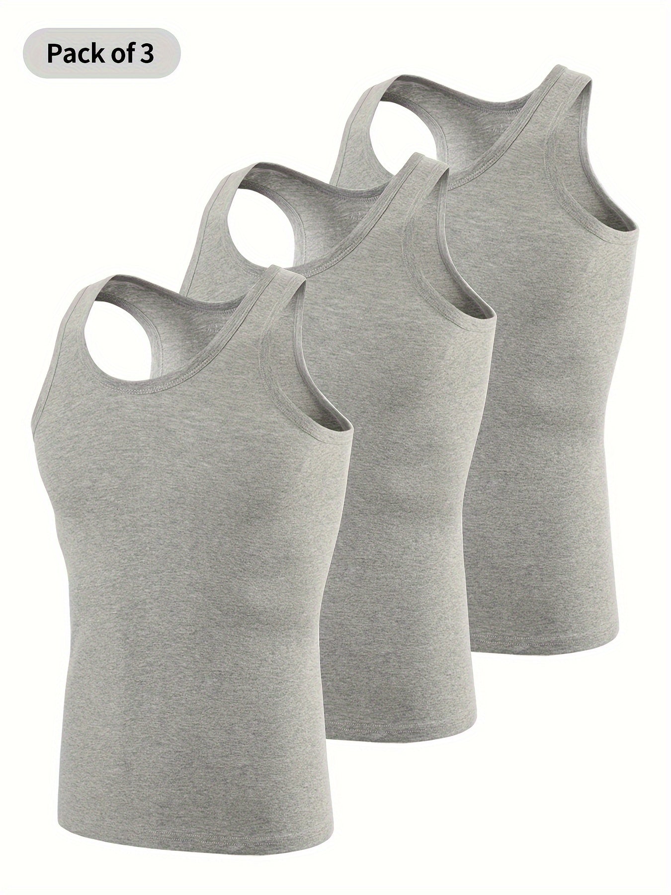 Men's Cotton Casual Breathable Comfy Sleeveless Tank Tops, Sports Vest, Men's Summer Clothes Outfits, Men's Undershirts Tops