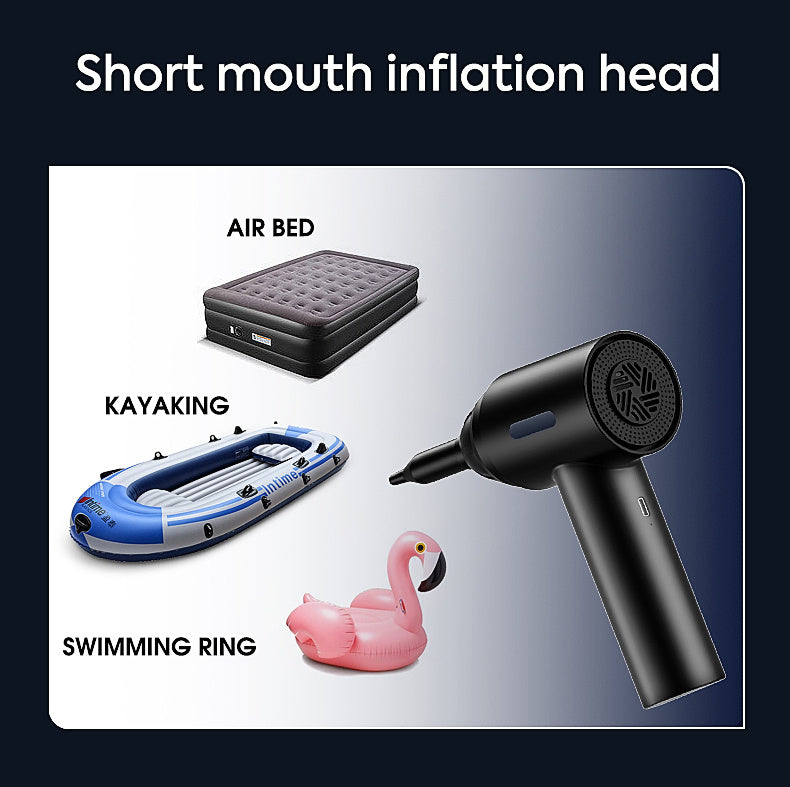 3 In 1 Compressed Air Duster, 60000RPM Cordless Dust Blower, 6000mAh Rechargeable Battery, 15000PA, Suitable For Room/Car/Keyboard Cleaning