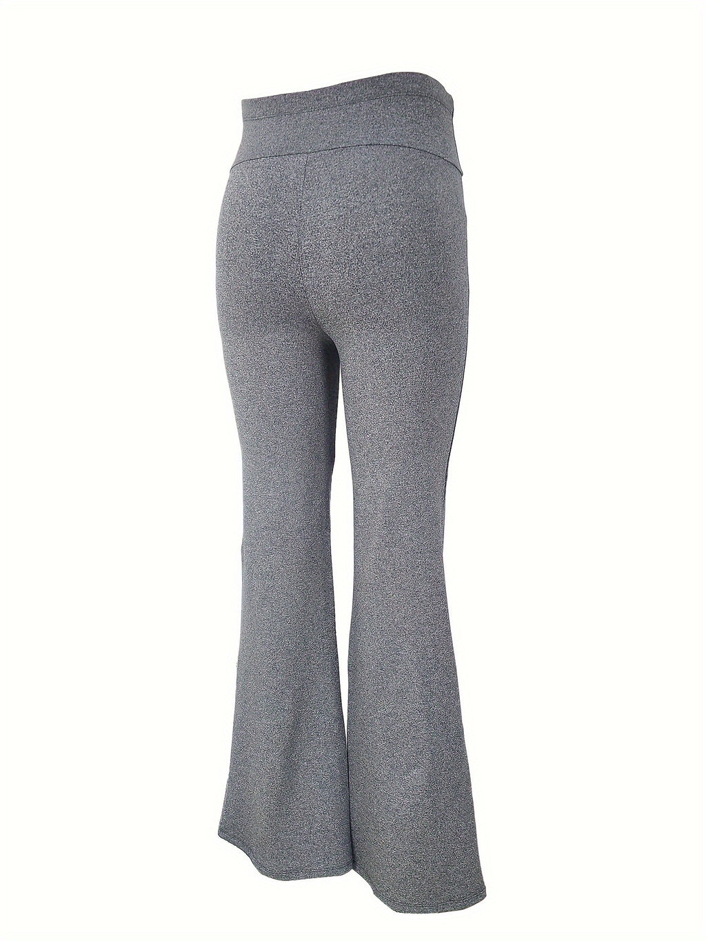 Women's Maternity Solid Flared Pants Slim Fit Pants For Fall Winter, Pregnant Women's Clothing