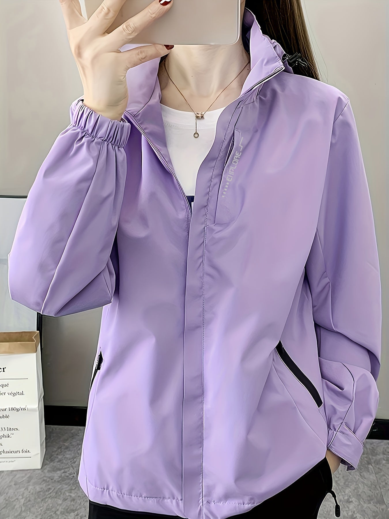 Autumn And Winter Windproof Breathable Comfortable Punch Jacket With Removable Hat, Outdoor Sports Mountaineering Jacket, Women's Clothing