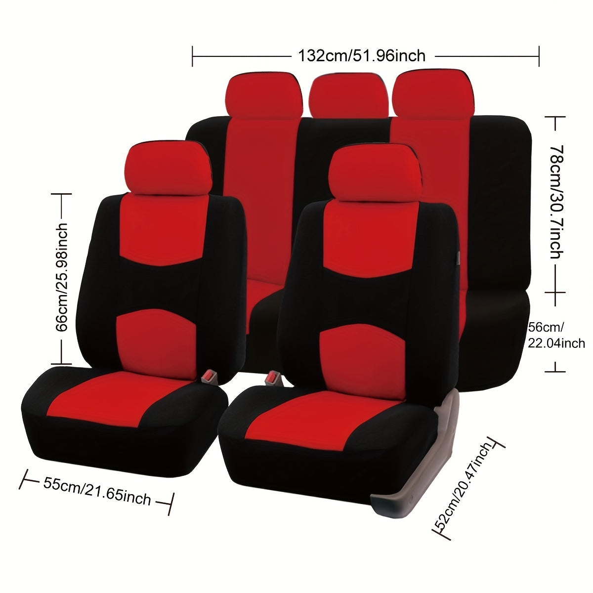 Upgrade Your Car Interior With A Universal Fit 5-Seat Polyester Car Seat Cover Set