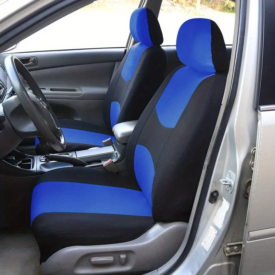 Upgrade Your Car Interior With A Universal Fit 5-Seat Polyester Car Seat Cover Set