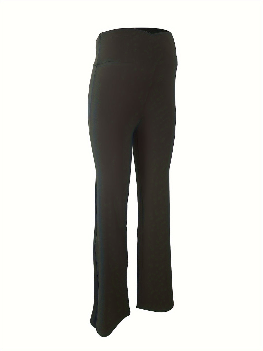 Women's Maternity Solid Flared Pants Slim Fit Pants For Fall Winter, Pregnant Women's Clothing