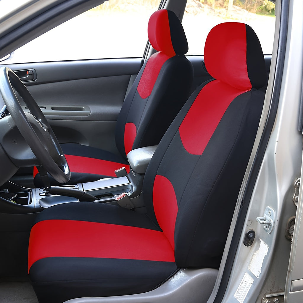 Upgrade Your Car Interior With A Universal Fit 5-Seat Polyester Car Seat Cover Set