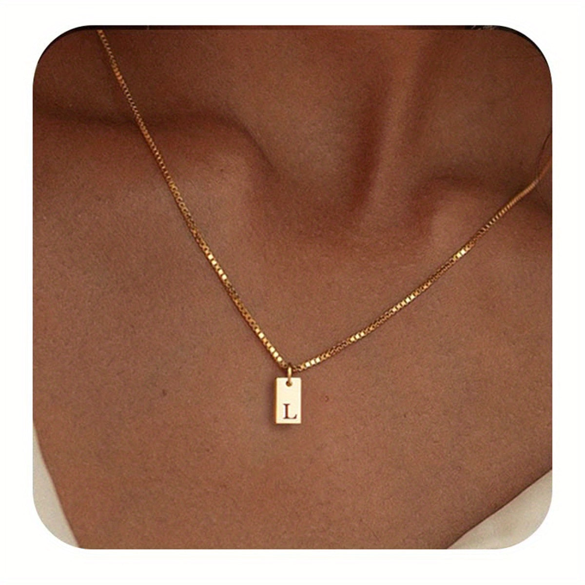 Initials Necklace for Women - 14k Golden Plated Delicate Monogram Pendant, Name Jewelry Gift for Valentine's Day, Everyday Elegance & Year-Round Wear, Necklace, Elegant Accessory, Luxurious Appearance