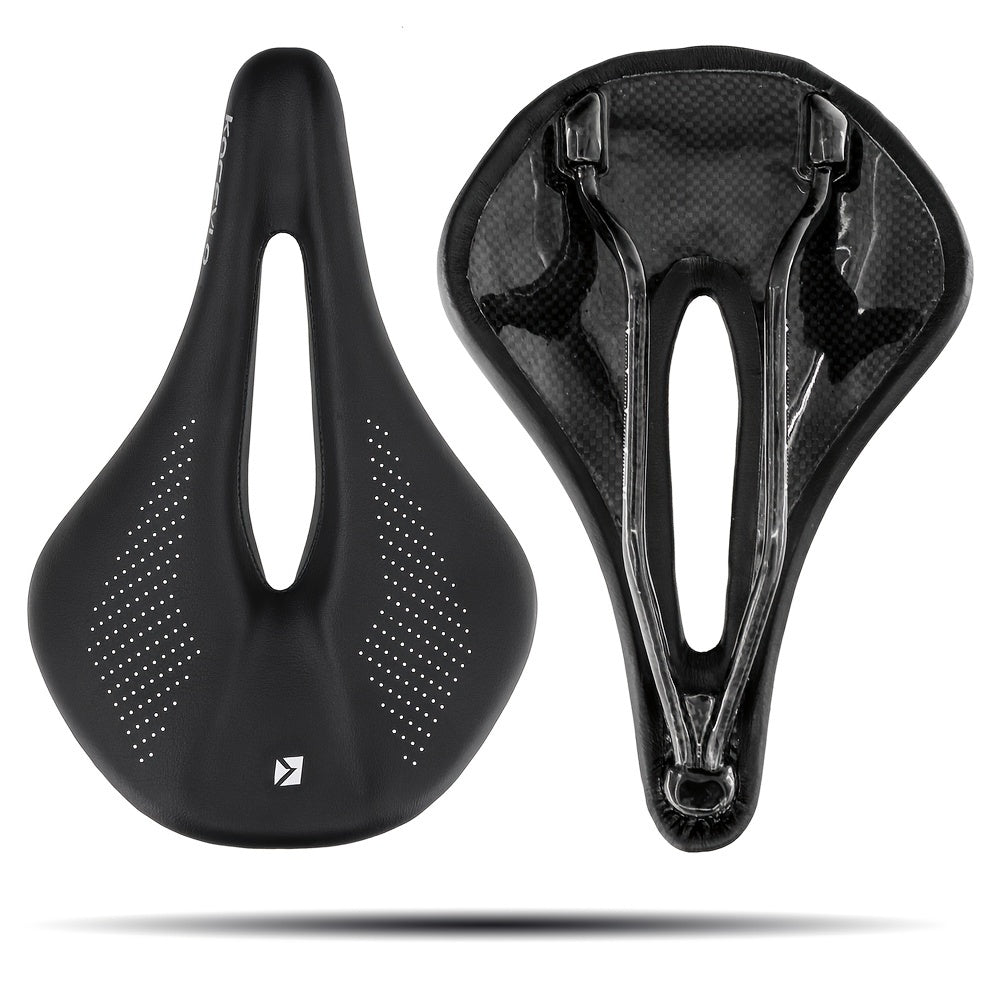 Lightweight and Comfortable Carbon Fiber Saddle - Perfect for Road Biking and MTB Riding!