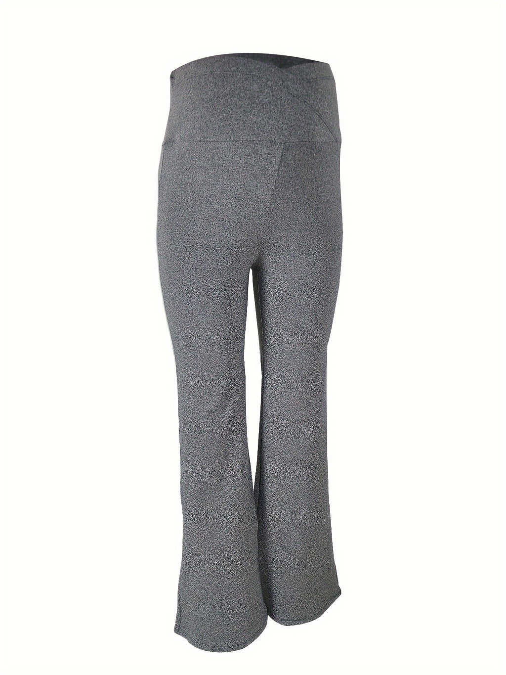 Women's Maternity Solid Flared Pants Slim Fit Pants For Fall Winter, Pregnant Women's Clothing