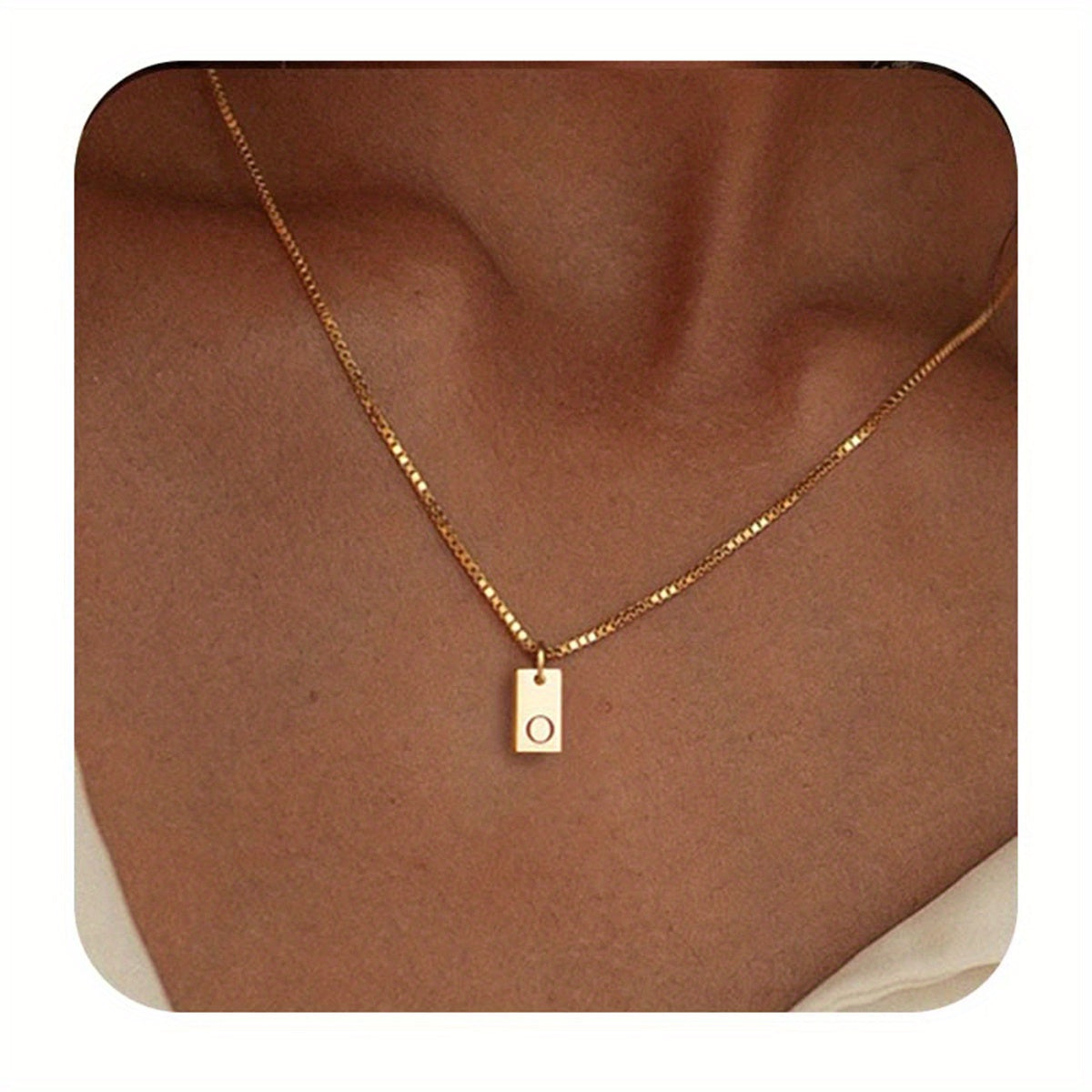 Initials Necklace for Women - 14k Golden Plated Delicate Monogram Pendant, Name Jewelry Gift for Valentine's Day, Everyday Elegance & Year-Round Wear, Necklace, Elegant Accessory, Luxurious Appearance
