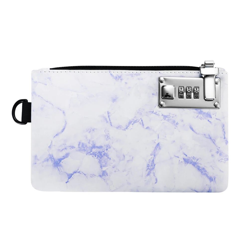 Bolsa de dinero Bolsa de depósito bancario Bolsa de medicina portátil Cartera pequeña con cerradura para monedas en efectivo