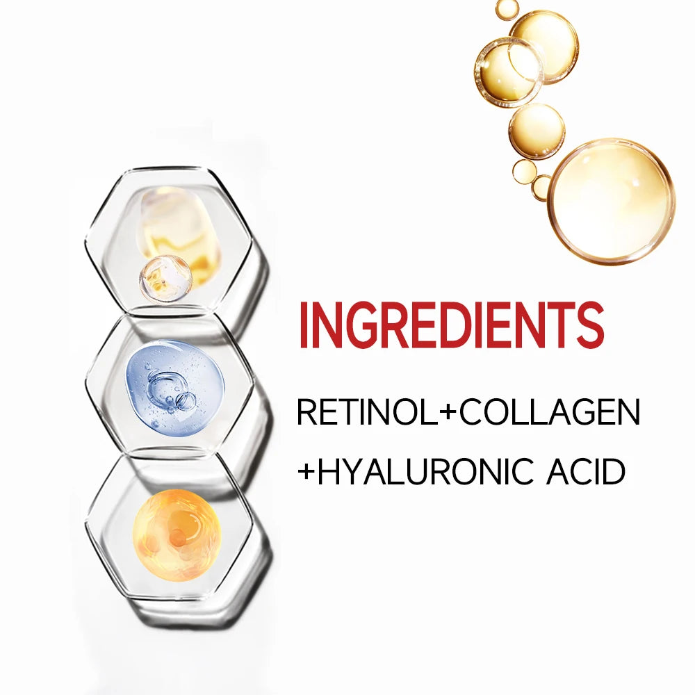 Barra de tratamiento facial y de cuello con retinol con elasticidad reafirmante, mejora la loción para la piel suelta, hidrata y ilumina los productos para la piel