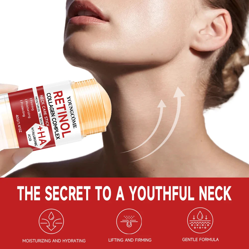 Barra de tratamiento facial y de cuello con retinol con elasticidad reafirmante, mejora la loción para la piel suelta, hidrata y ilumina los productos para la piel