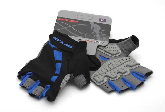 Guantes de ciclismo de resistencia GUB, guantes sin dedos para bicicleta, guantes de Gel Extra de dedo medio/corto de silicona, acolchado de ventilación de doble Gel