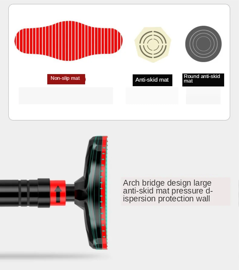 Barra Horizontal de puerta grande, barras de entrenamiento ajustables de acero para entrenamiento deportivo en casa, entrenamiento de brazo extraíble, barra para sentarse, equipo de Fitness