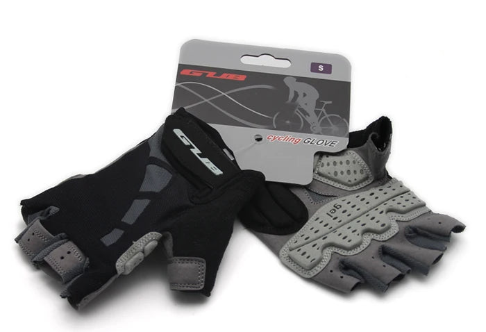 Guantes de ciclismo de resistencia GUB, guantes sin dedos para bicicleta, guantes de Gel Extra de dedo medio/corto de silicona, acolchado de ventilación de doble Gel