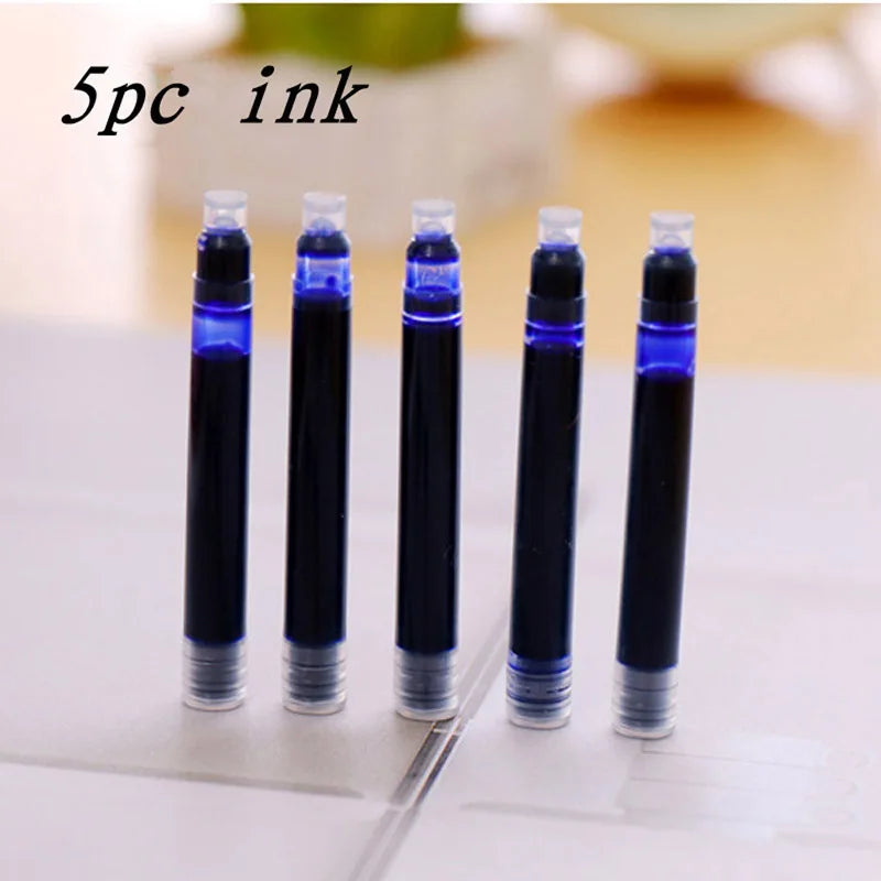 Alta calidad pico de pato gótico arte paralelo flor arte corporal punta plana vinilo tibetano árabe pluma estilográfica papelería suministros de oficina