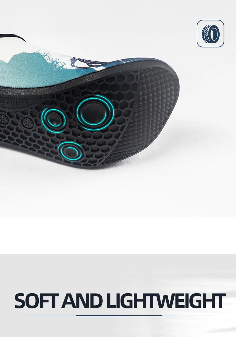 Nu-June Zapatos de agua para mujeres y hombres, zapatos descalzos de verano, calcetines acuáticos de secado rápido para playa, natación, snorkel, Yoga, ejercicio Aqua