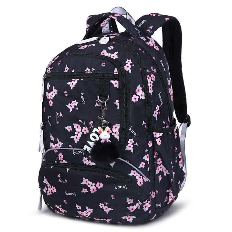 Mochila escolar grande, bonita mochila escolar para estudiantes, mochila impermeable estampada, bolsas para libros de escuela primaria para adolescentes y niños