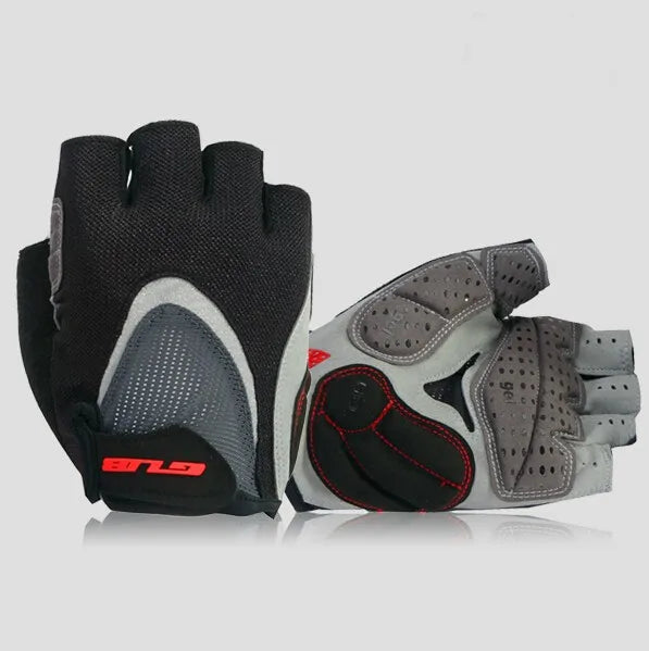 Guantes de ciclismo de resistencia GUB, guantes sin dedos para bicicleta, guantes de Gel Extra de dedo medio/corto de silicona, acolchado de ventilación de doble Gel
