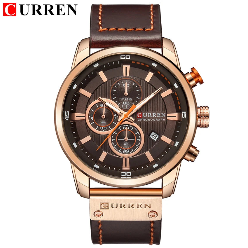 Relojes CURREN de cuarzo con fecha a la moda para hombre, relojes de marca superior de lujo para hombre, cronógrafo deportivo, reloj de pulsera para hombre, reloj Hodinky Masculino