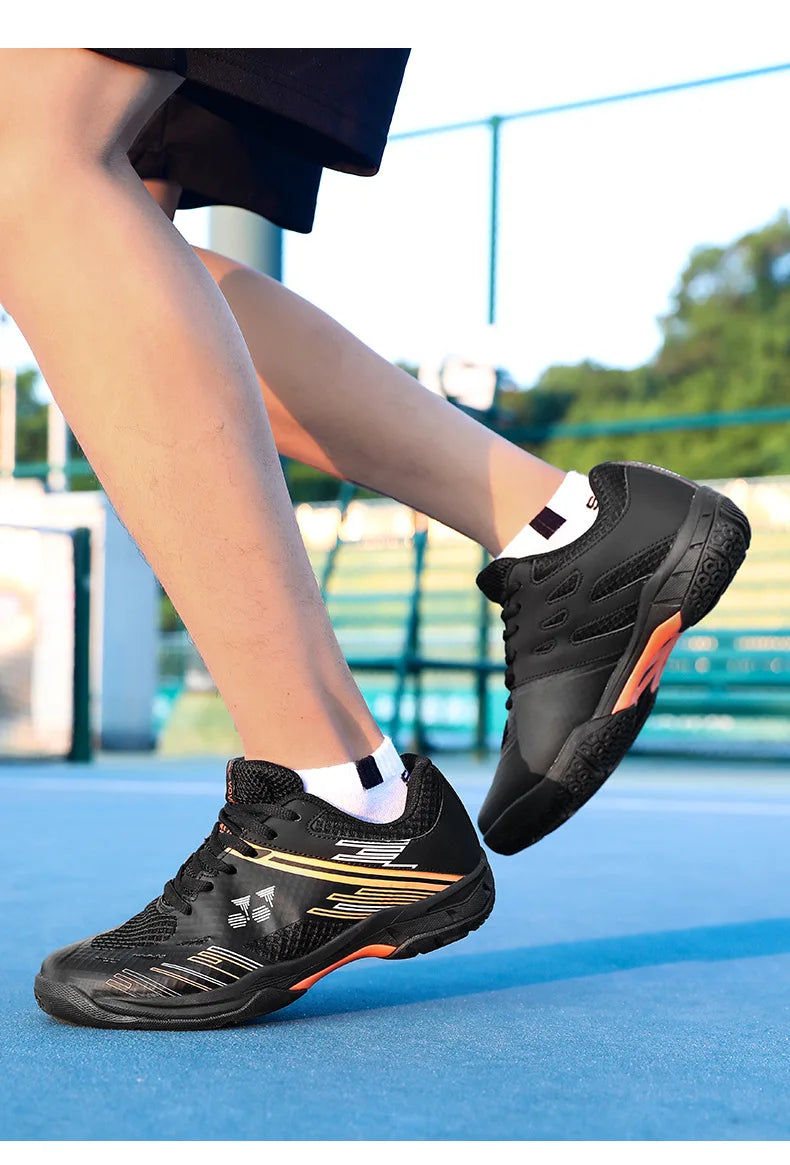 Men's Lightweight Summer Autumn Sports Padel Shoes Badminton Tennis Competition Sneakers Shock-Absorbing Features Mesh EVA