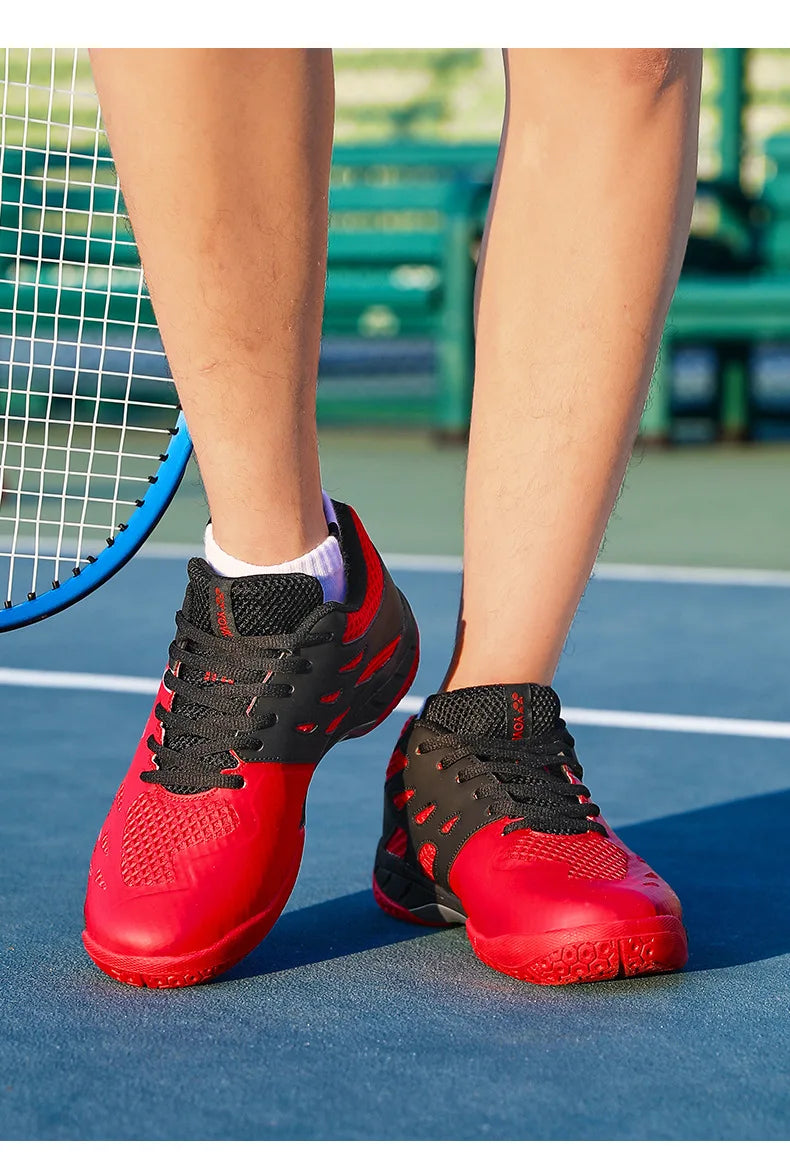 Men's Lightweight Summer Autumn Sports Padel Shoes Badminton Tennis Competition Sneakers Shock-Absorbing Features Mesh EVA
