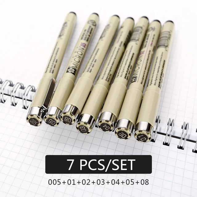 Set Bolígrafos Fineliner Neelde - 9 Piezas Dibujo Técnico 0.05-1.0mm