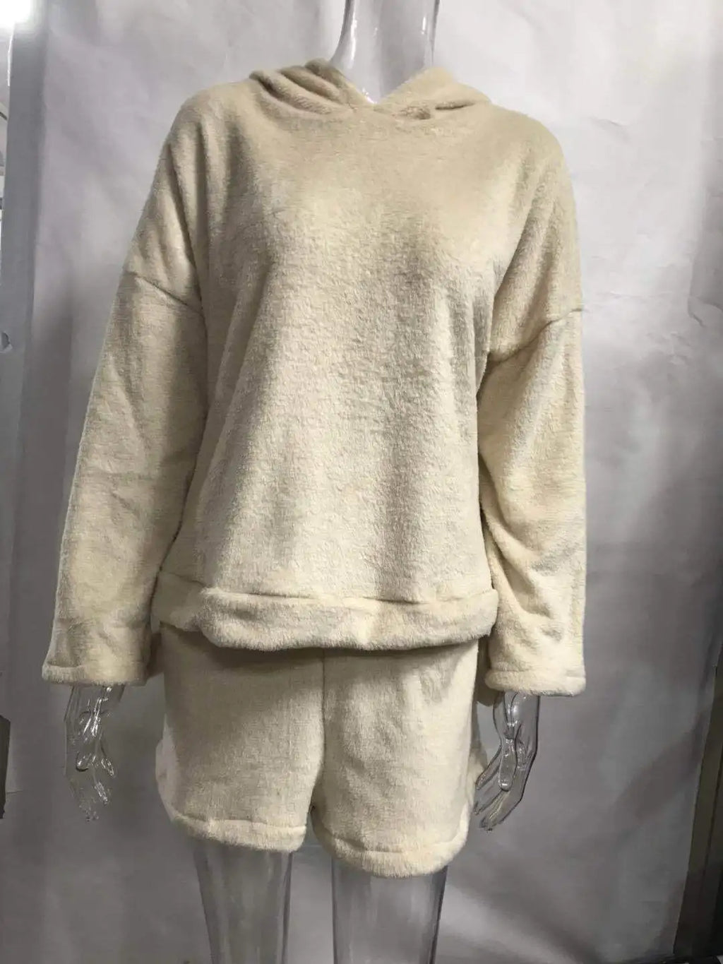 Pijamas de lana para Mujer, conjunto de Pijamas cálidos para otoño e invierno, lencería Sexy para Mujer, Pijama de gato, ropa de dormir para Mujer, ropa de casa