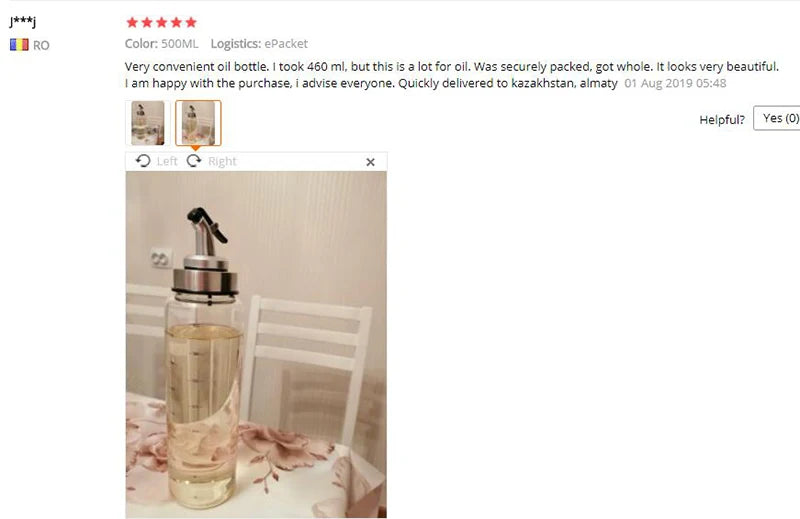 Botella de Vidrio para Aceite y Vinagre, para Cocinar, Guardar Salsas, Dispensador, Creativo, Accesorio para Cocina