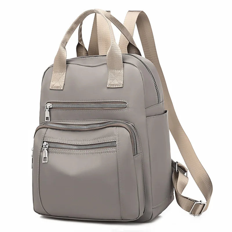 Mochila de viaje informal para mujer, bolsos de hombro Oxford impermeables, bolso de mano de gran capacidad, mochila negra, paquete escolar