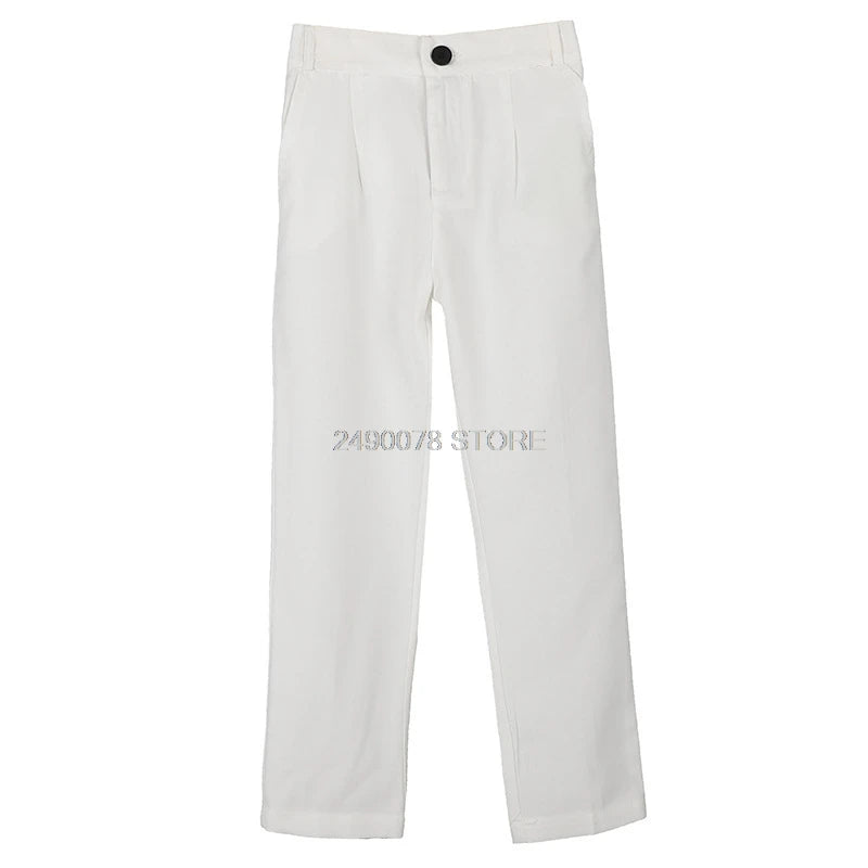 Pantalones formales para niños de la escuela, pantalones para niños, cumpleaños, boda, moda para niños grandes, disfraz clásico Formal, 2-16T