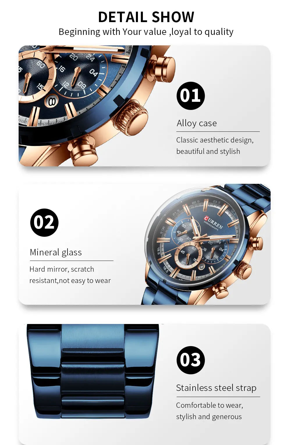 Reloj Masculino CURREN, relojes de moda novedosa para hombre, reloj de pulsera de lujo de marca superior, reloj de cuarzo, cronógrafo resistente al agua para hombre