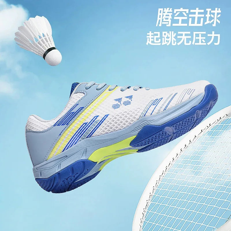 Men's Lightweight Summer Autumn Sports Padel Shoes Badminton Tennis Competition Sneakers Shock-Absorbing Features Mesh EVA