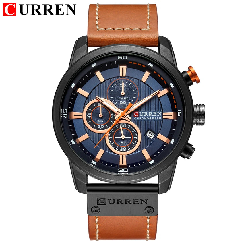 Relojes CURREN de cuarzo con fecha a la moda para hombre, relojes de marca superior de lujo para hombre, cronógrafo deportivo, reloj de pulsera para hombre, reloj Hodinky Masculino