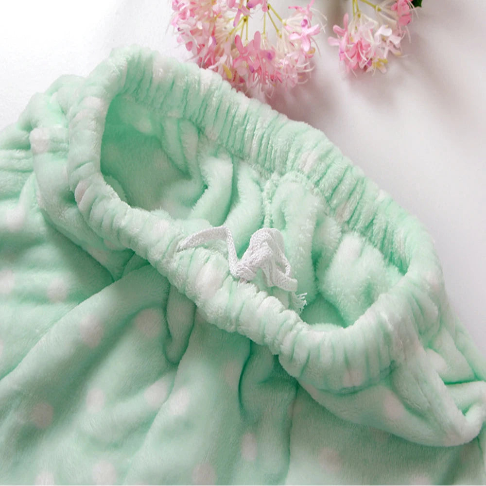 Pijamas de invierno, pantalones de Casa para mujer, pantalones elásticos, Pijamas holgados y cálidos y gruesos, pantalones, ropa de dormir estampada, ropa de dormir de otoño