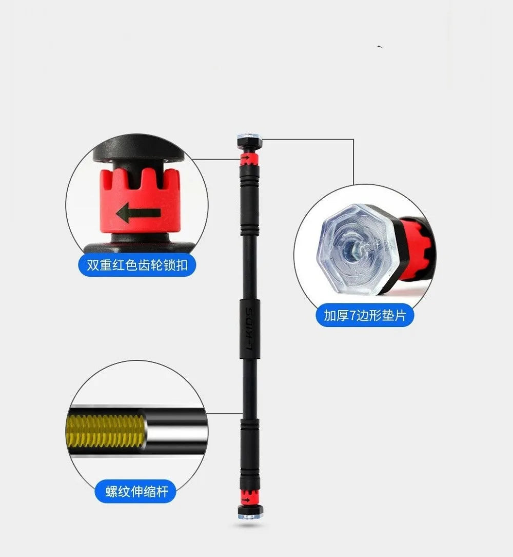 Barra Horizontal de puerta grande, barras de entrenamiento ajustables de acero para entrenamiento deportivo en casa, entrenamiento de brazo extraíble, barra para sentarse, equipo de Fitness