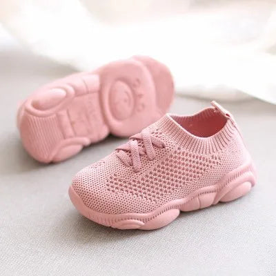 Zapatillas de deporte para niños, zapatos antideslizantes de fondo suave, zapatillas de deporte para bebés, zapatos planos informales de talla para niños y niñas, zapatos deportivos para primavera y verano